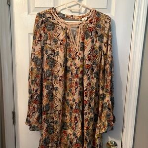 Floral Long Sleeve‎ Dress